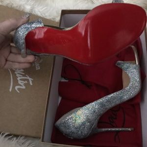 red bottom sparkly heels